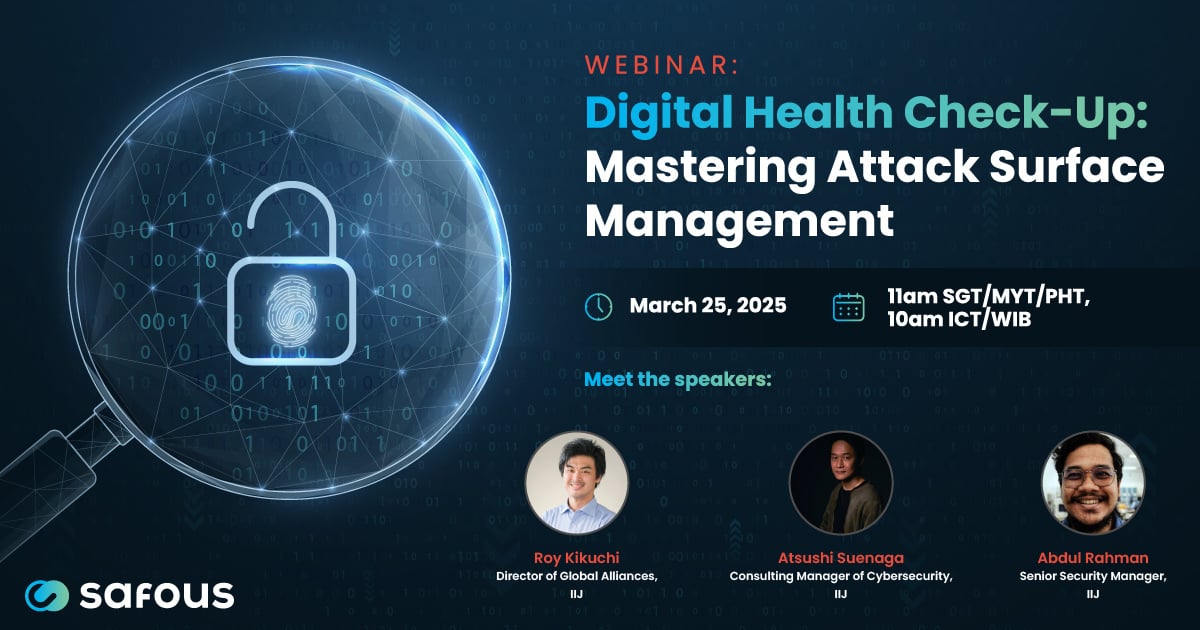 Webinar :  Mastering Attack Surface Management 